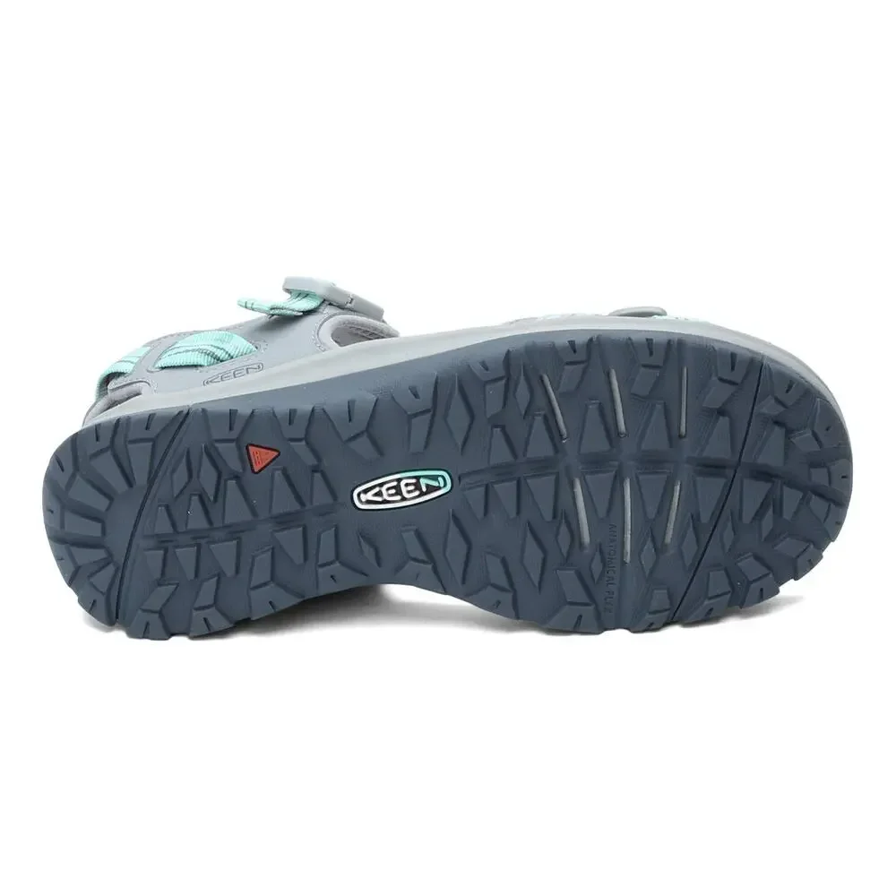 KEEN NEW WOMEN'S TERRADORA II OPEN TOE SANDAL LIGHT GRAY/OCEAN WAVE 7